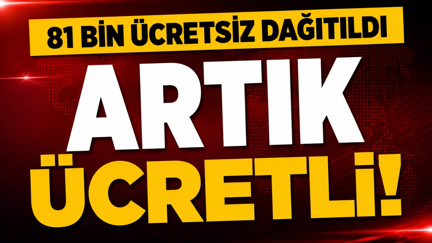 81 BİN KİŞİ ÜCRETSİZ ALDI, KİTAPLAR ARTIK ÜCRETLİ OLDU